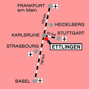 Access to Ettlingen
